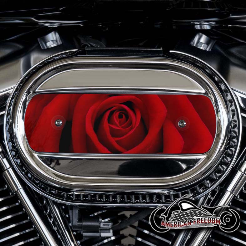 Harley Davidson M8 Ventilator Insert - Red Rose